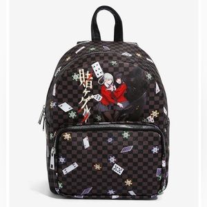 Kakegurui Anime Yumeko & Kirari Checkered Mini Backpack